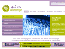 Tablet Screenshot of aim-solutionsenergies.com